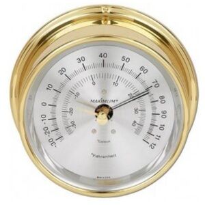 Maximum Mini-Max MXA Brass Outdoor Thermometer Remote Sensor High Low